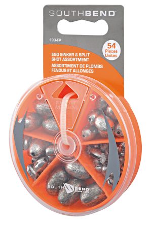 South Bend 190-FP Egg Sinker And Split Shot Assortment