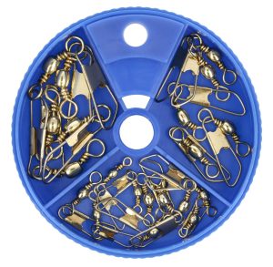 Eagle Claw 01181-001 Barrel Swivel w Safety Snap Asst